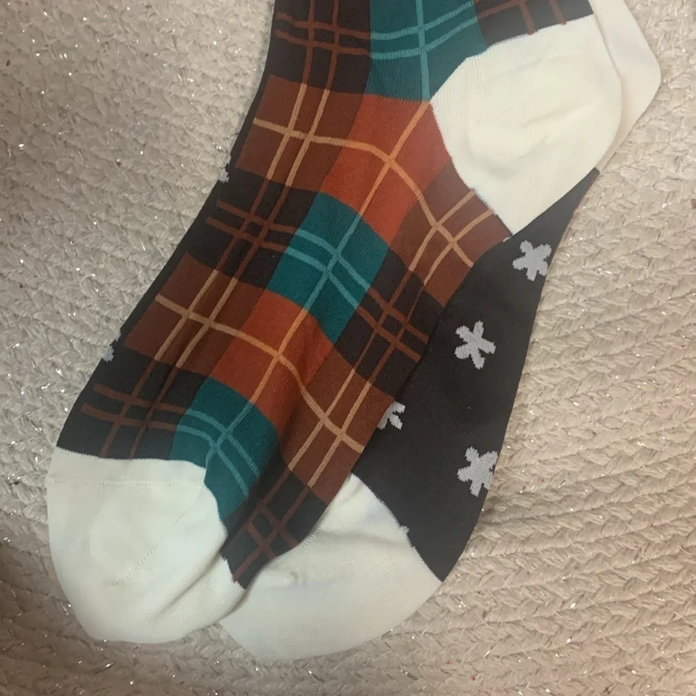 Anthropologie Hansel From Basel Calico Crew Socks one size